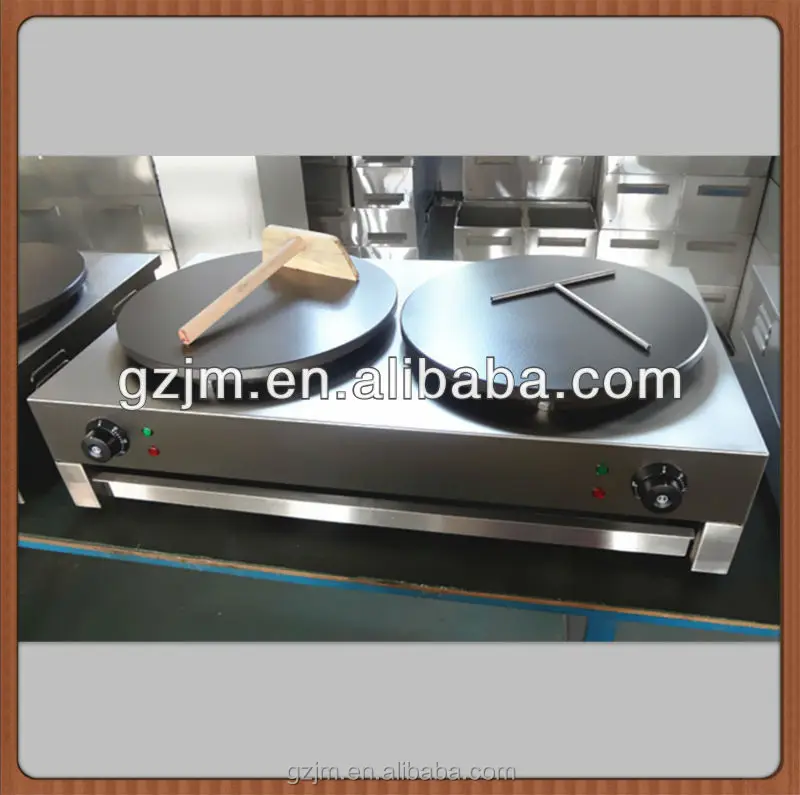 Restaurant Kitchen Equipment Double Crepe Maker Crepe Machine Makers