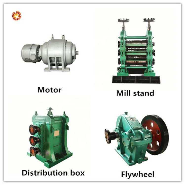 produce 8-32mm steel bar rebar 1-3T/Hour steel rolling mill machinery line