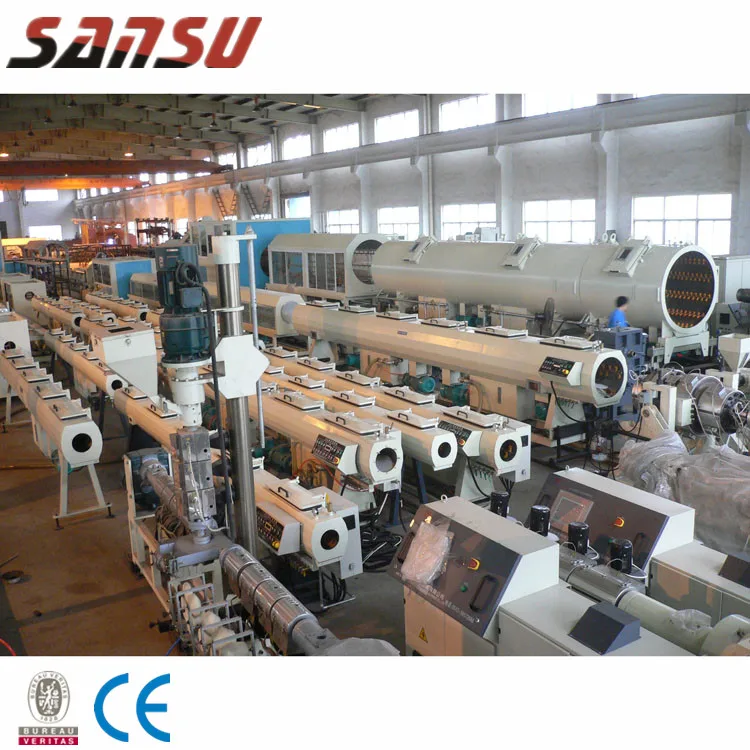 plastic PE PP pipe manufacturing extrusion production making machine extruder machinery line