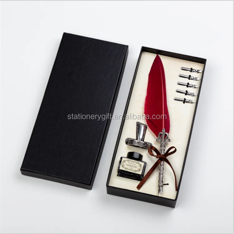 EVAL wholesale personality colorfulcustomized feather pen fountain