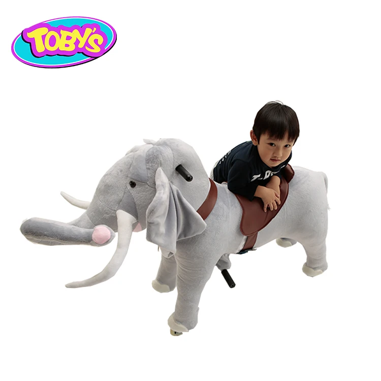elephant mechanical toys for kids bouncing horse ride animal joy ride