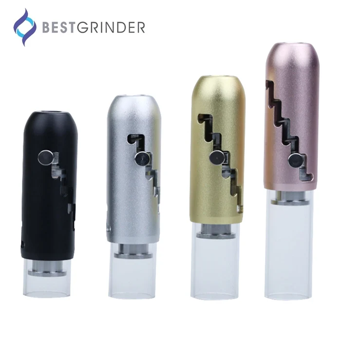 Best Grinder MJ420 Glass Blunt Vaporizer Dry Herb Smoking Pipe