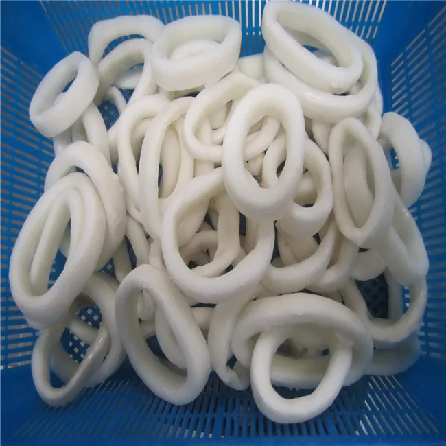 Frozen blanched Squid Ring IQF ilex argentines todarodes for sell