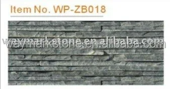 
Landscape black waterfall stone natural cultured panel wholesale WP-ZB18 