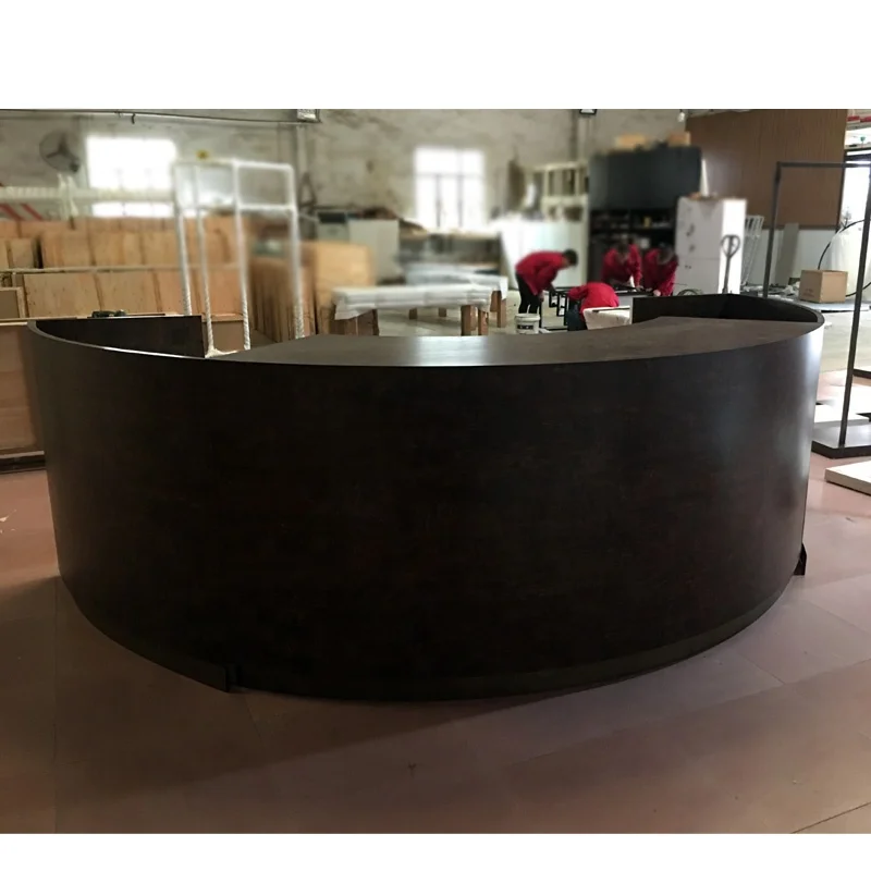 LUX Customized 2018 Attractive Modern Wooden Cash Counter Design For Retail Cosmetic Shop Make Up Store Decoration