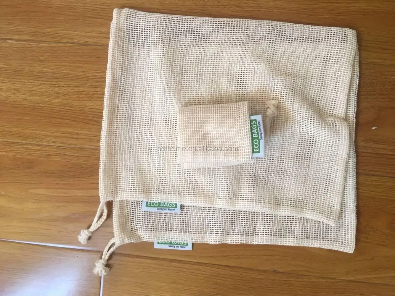 Reusable Mesh Bags Cotton Mesh Bag Net Organic Reusable Produce Bag