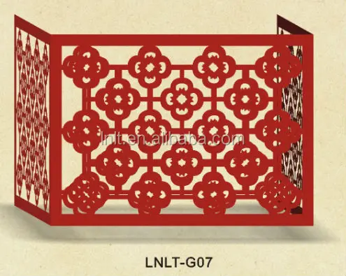 Exterior Decorative Outdoor Aluminum Wooden Air Conditioner Covers Wood