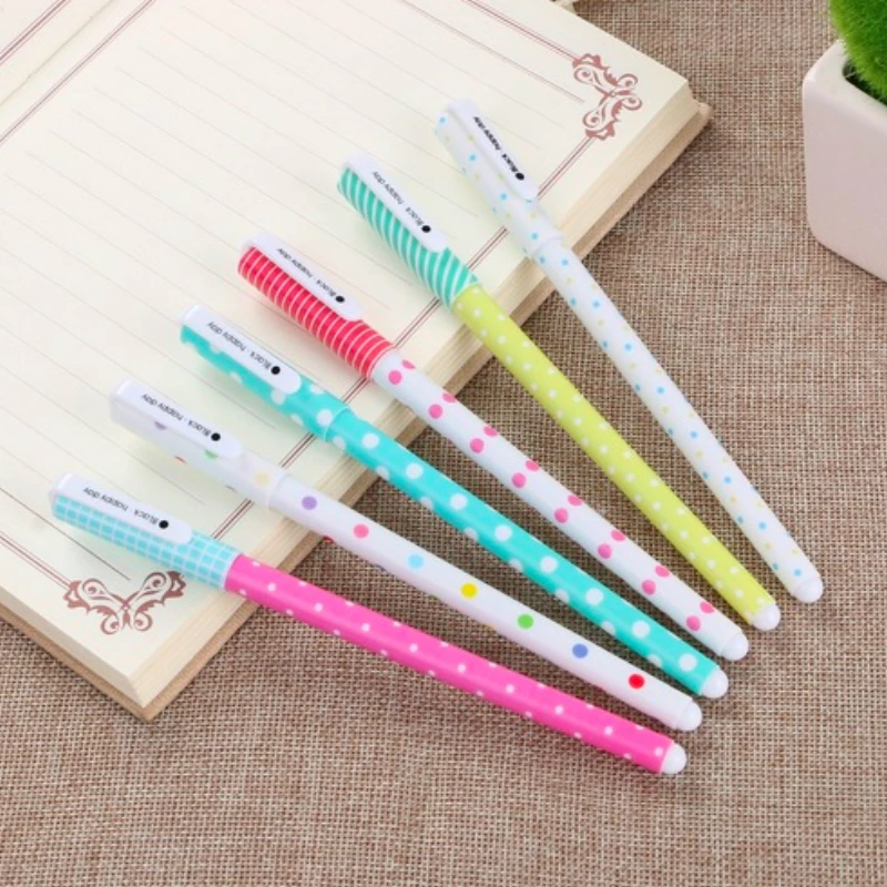 Promotional Gift Japan Stationery Colorful Neon Rainbow Gel Ink Pen Professional Writing Pen Set Different Color Plastic Gel Pen