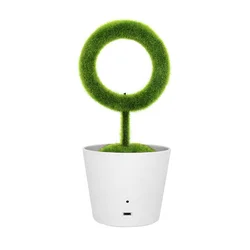 Decorative Room Air Ionizer Desktop Green Plant Air Purifier