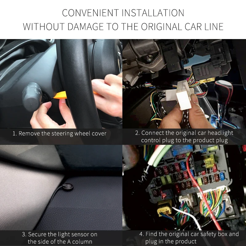 Automatic switch headlight for Toyota series car 2018 auto headlight control system auto electric parts accessories