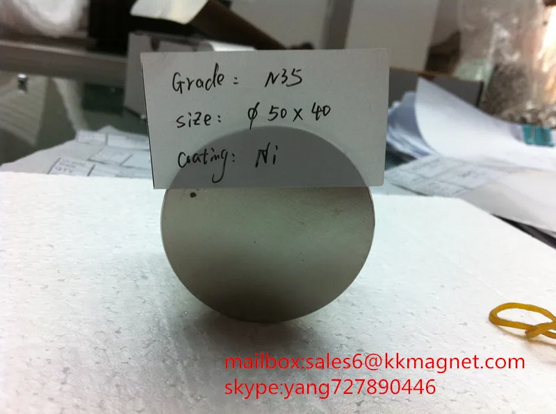большой цилиндр постоянного неодимовым магнитом большим круглым магнитом N35, N38, N40, N42, N45,