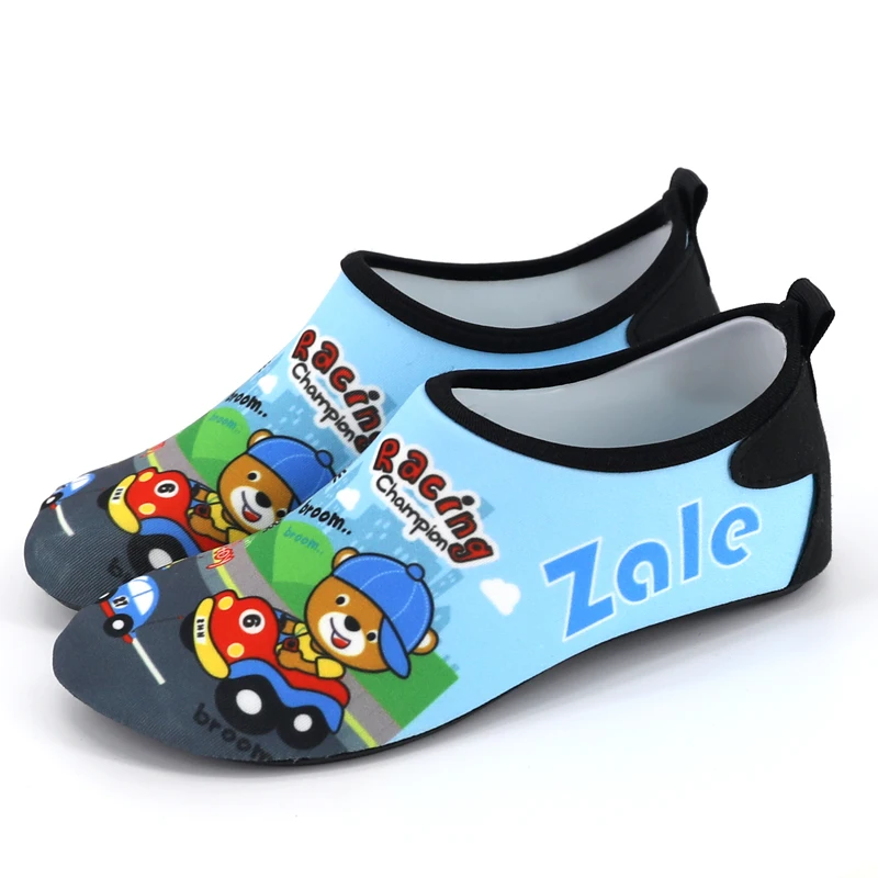 ZALE Custom Summer Sandals Waterproof Girls Plastic Swimming Rubber Neoprene Silicone Aqua Water Kids Beach Shoes