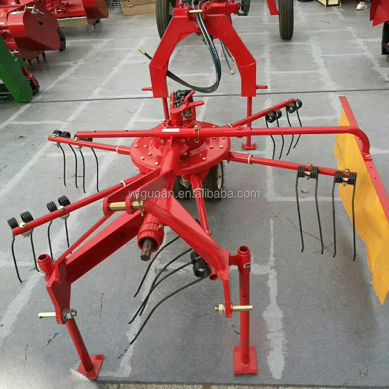High Productivity tractor root rake wheel hay rake Machine tractor pto rotary hay rake for sale