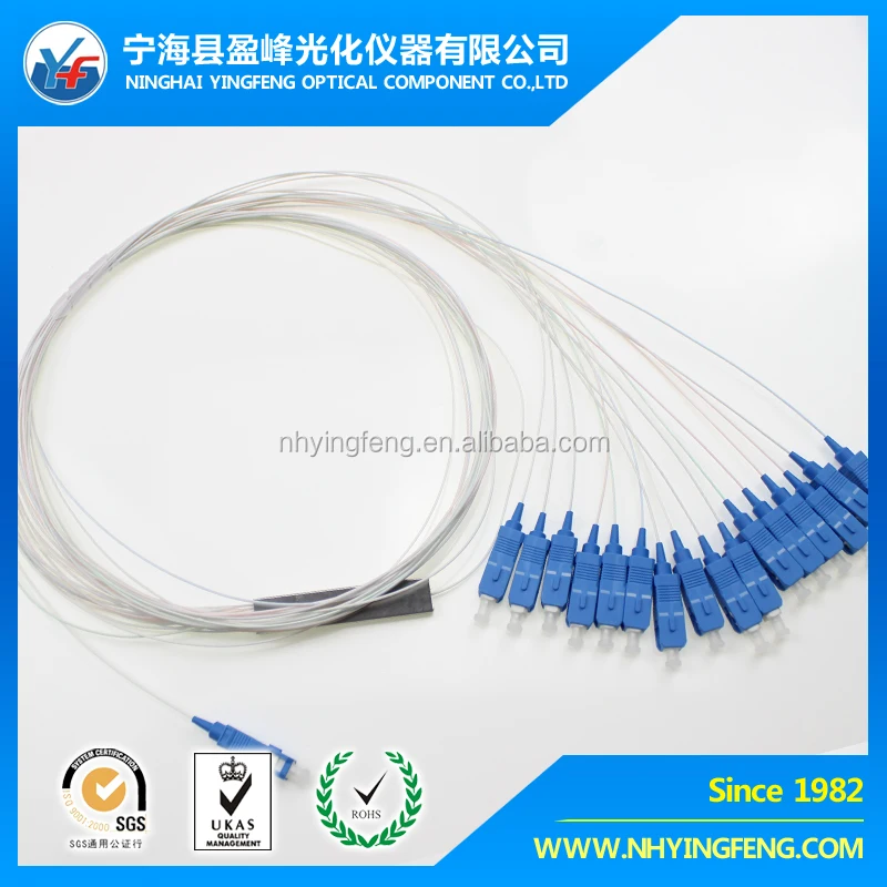 Epon и Gpon профессиональная фабрика-оптические трубки стальные splitte с SC/UPC Разъем 1x16 PLC мини трубки волокна Splitterr
