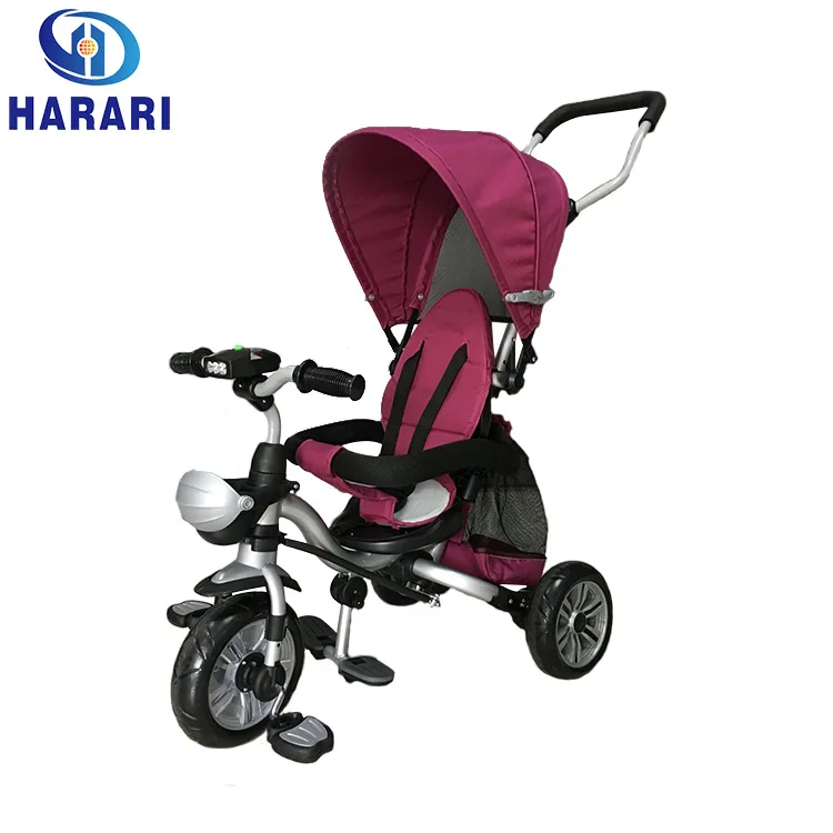 Rotated seat baby trike multi-function child tricycle 4 in 1