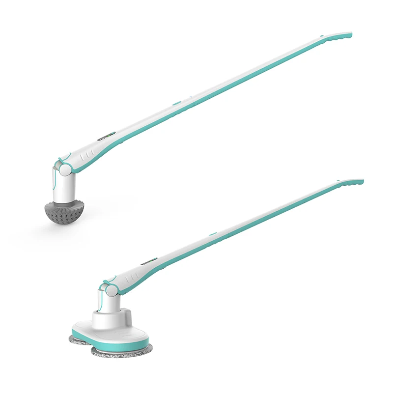 Household Cleaning 360 Rotary Dual Spin Mop Free Length and Angle Adjustment Pool Cleaner BBQ Grill Brush Window Cleaning Mop