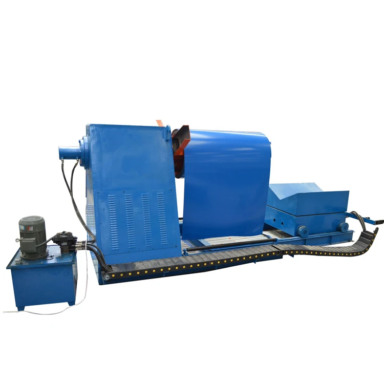 Hydraulic Sheet Decoiler and Uncoiler Machine Automatic 5 Tons Straightener Feeder & Uncoiler,tile Forming Machine Steel Tile
