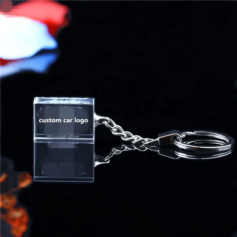 
China manufacturer wholesale custom Led crystal keychain 