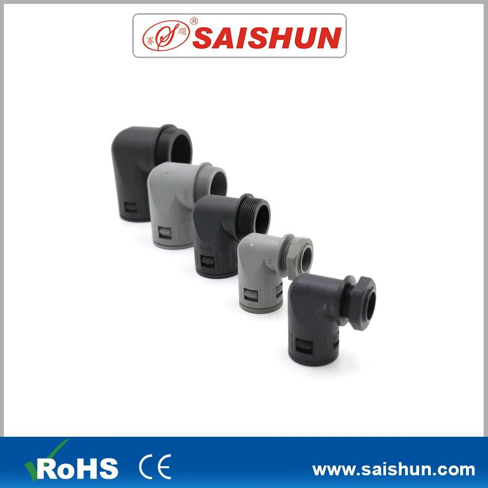 Hotsale PA6  Pipe Connector 90 degree Quick Elbow Fitting for Conduit