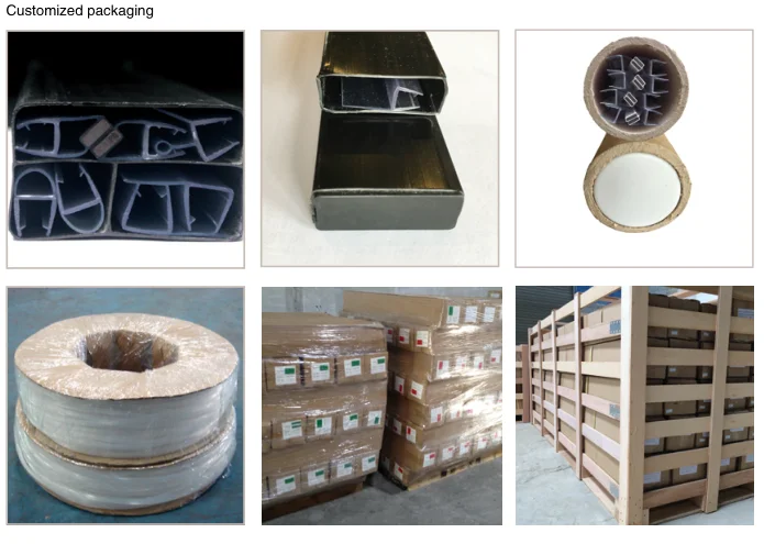 Door & Window Accessories l Shape PVC Strip self-adhesive seal for glass
