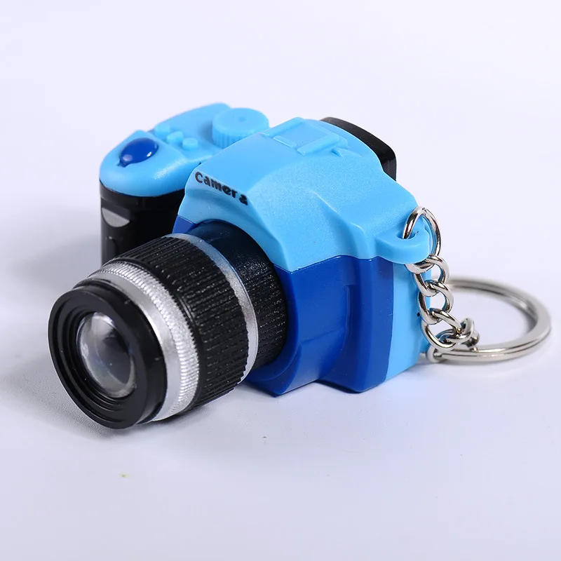 LED multicolor SLR camera model key chain photography enthusiast souvenir gift