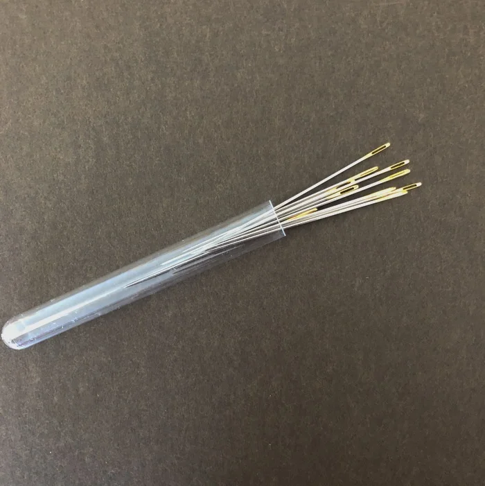 Смешанная пряжа с длинным глазом, Гобеленовая игла, ручная швейная игла с золотым глазом