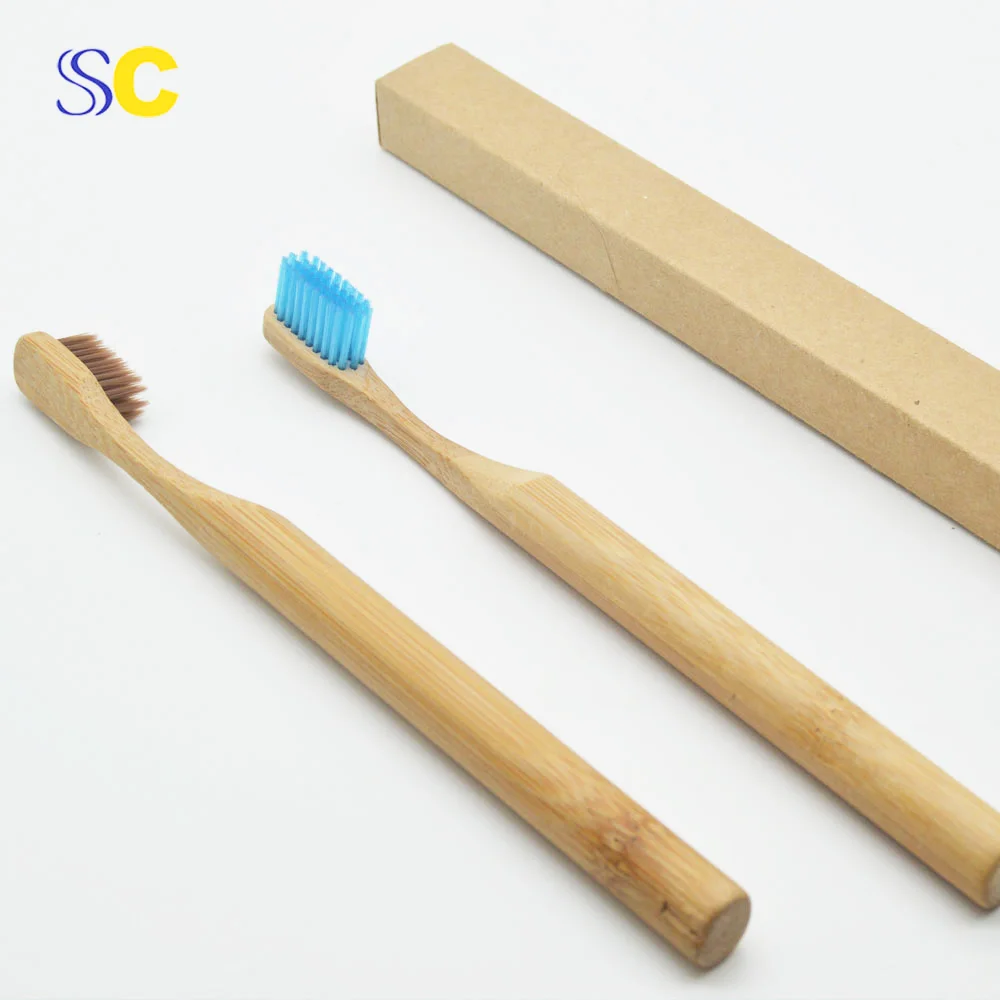100% Natural Biodegradable Organic Eco Friendly Bamboo Toothbrush With Logo