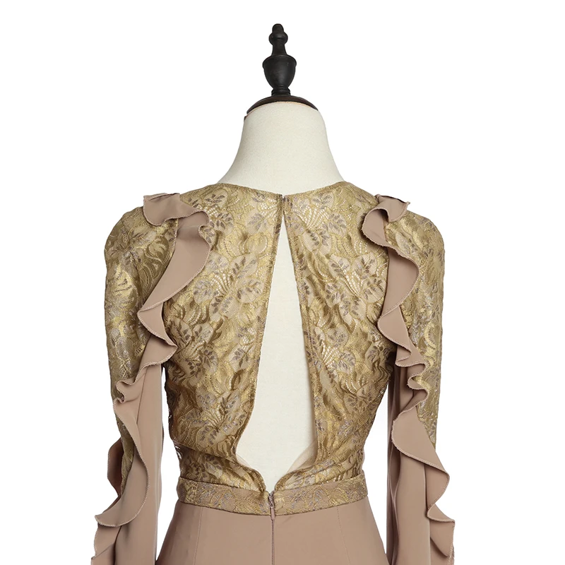 2019 Italian Design Chiffon Evening Mermaid Dresses From Dubai