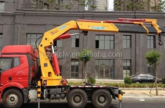 crane tractor 300HP engine horsepower 6*4 FAW left hand drive Telescopic 12tons crane install on tractor