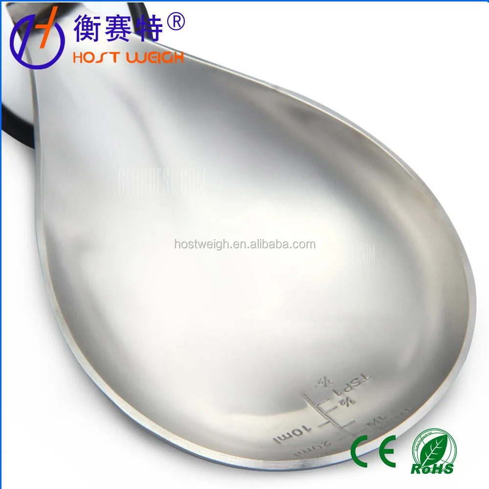 stainless steel coffee measuring digital spoon scale with LCD display