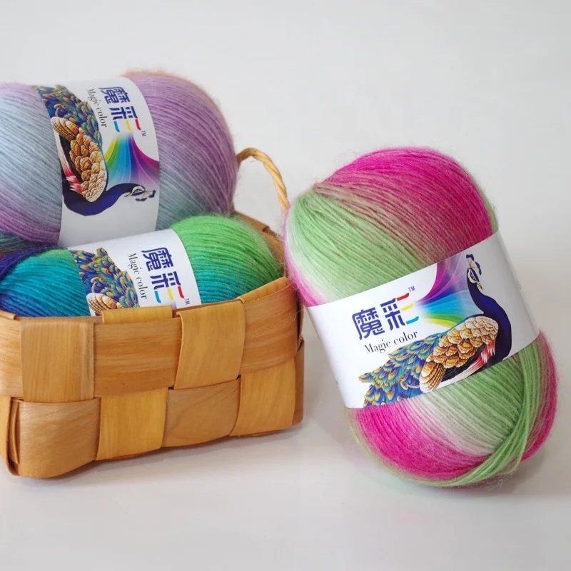 China wholesale new style dyed 100% wool yarn for hand knitting