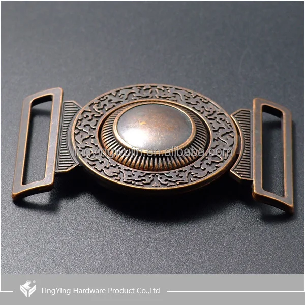 Western style high-class two joint double prong belt buckle