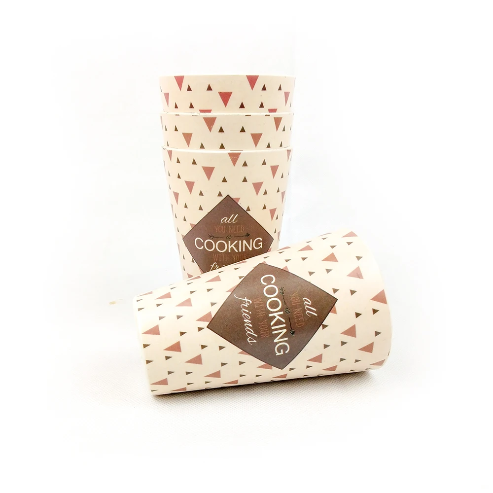 Eco-Friendly 450ML Food Grade Natural bamboo fiber Drink Coffee Cup With Lid