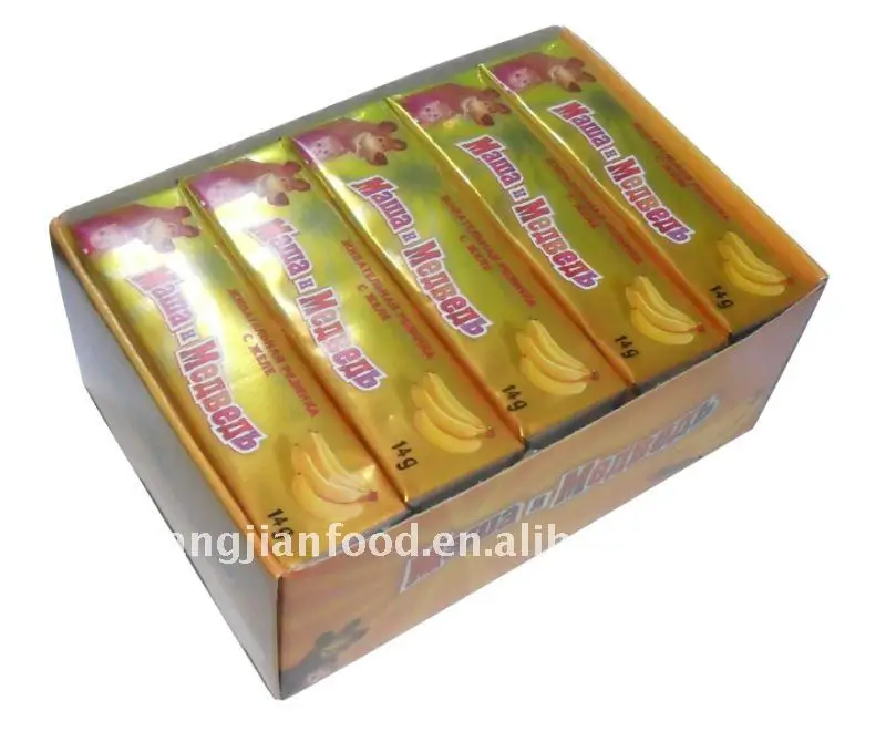
Masha & Bear bubble gum with jelly 