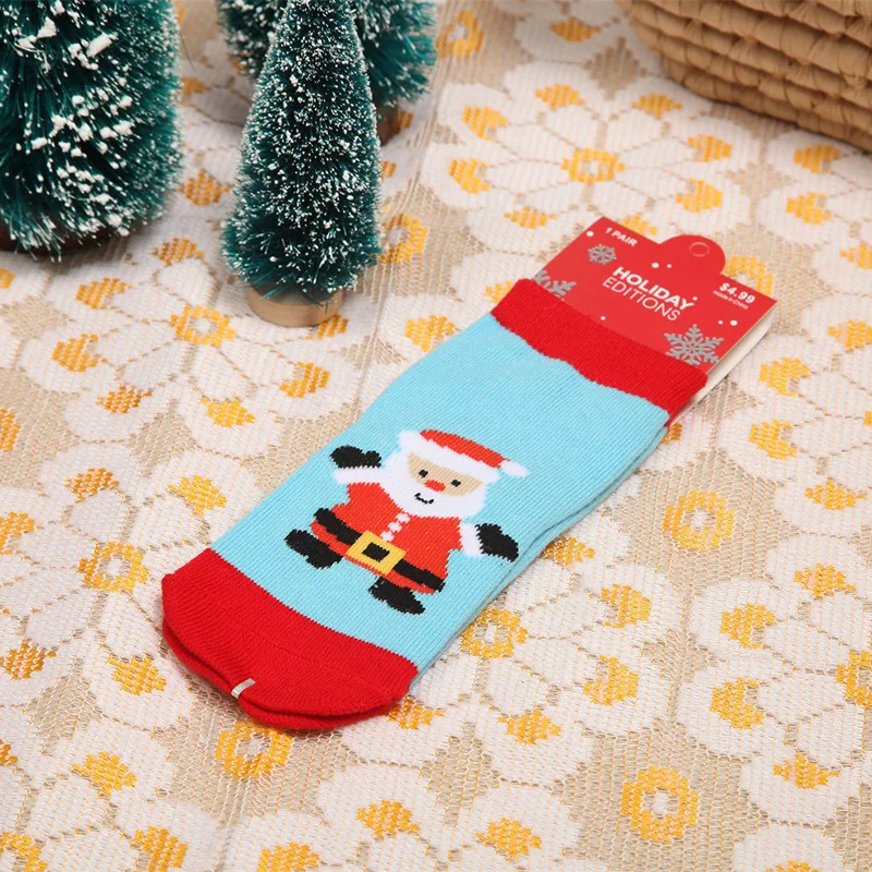 JinHua YiWu Agent Winter Warm Cotton Gift Kids Christmas Socks