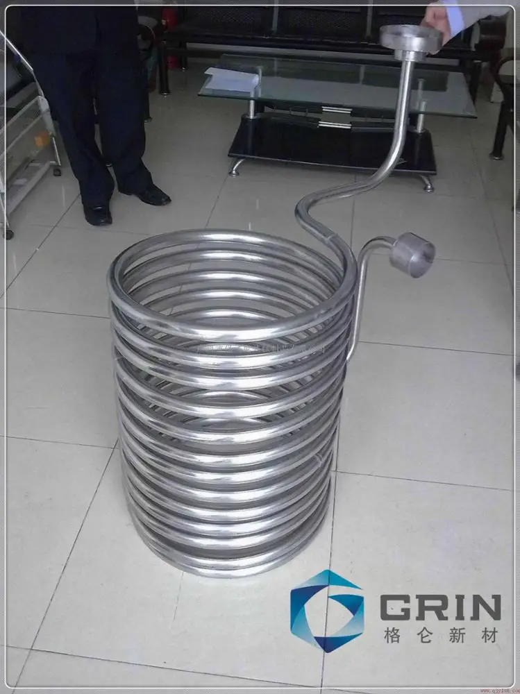 Спиральный теплообменник jockey box coil 304 316L индивидуальные решения для аудита трубка из нержавеющей стали Охлаждения