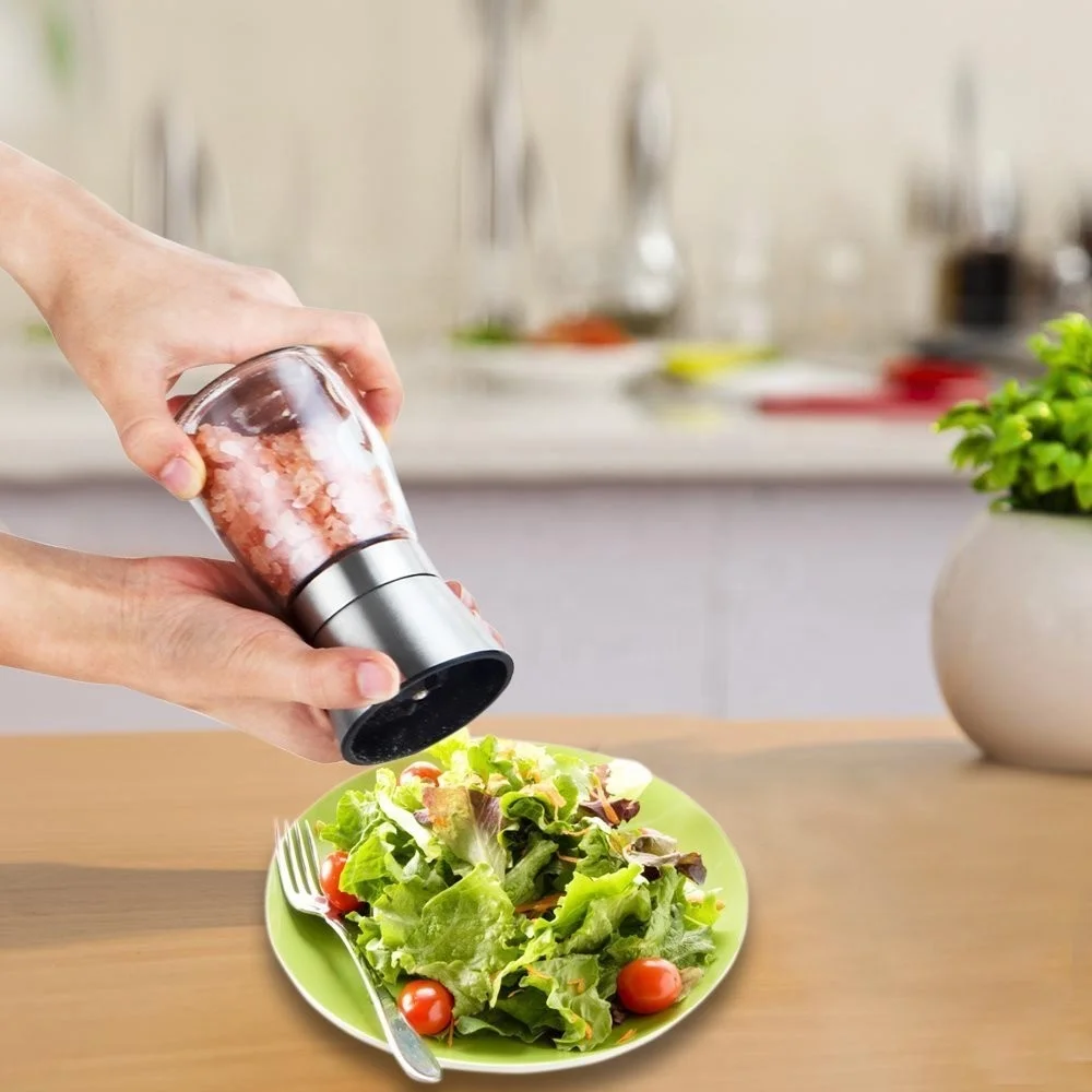 304# Stainless Steel Premium Salt and Pepper Grinders with Adjustable Ceramic Mill
