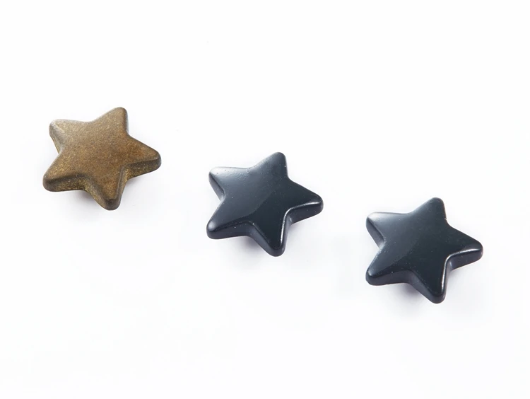 Factory custom pentagram star shape rivet button aluminum black rivets for clothing