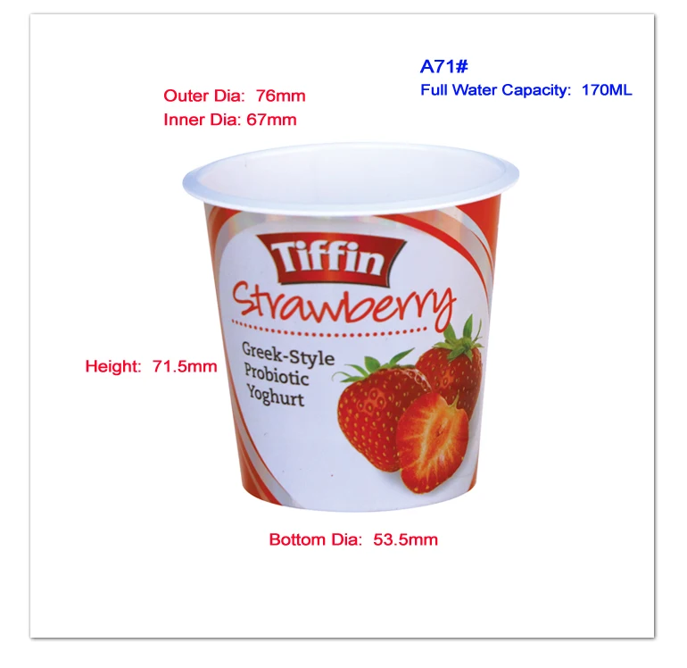 
6oz Yogurt plastic cups supplier 