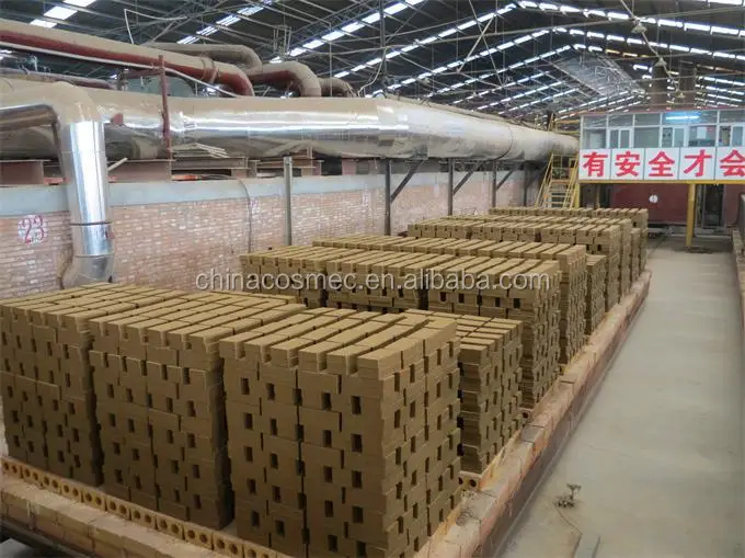 High production fired clay brick tunnel kiln for brick plant