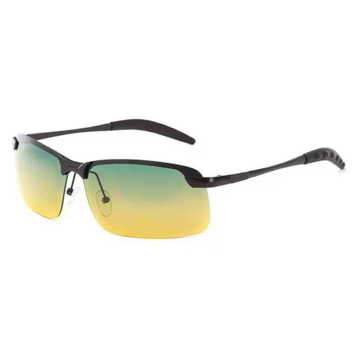 Поляризованные солнцезащитные очки UV400, мужские очки для ночного вождения, очки дневного и ночного видения