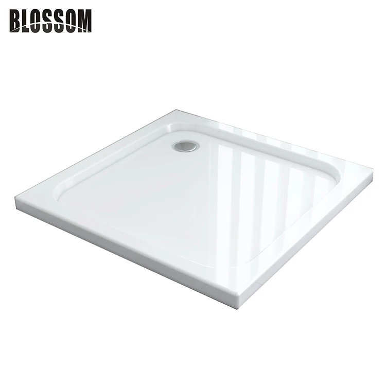 Итальянская Белая черная квадратная съемная Abs Смола Стекловолоконная отдельно стоящая поднос дешевая пользовательская Акриловая душевая основа
