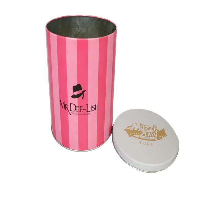 Заводская цена круглая коробка для конфет жестяные банки еды/печенья