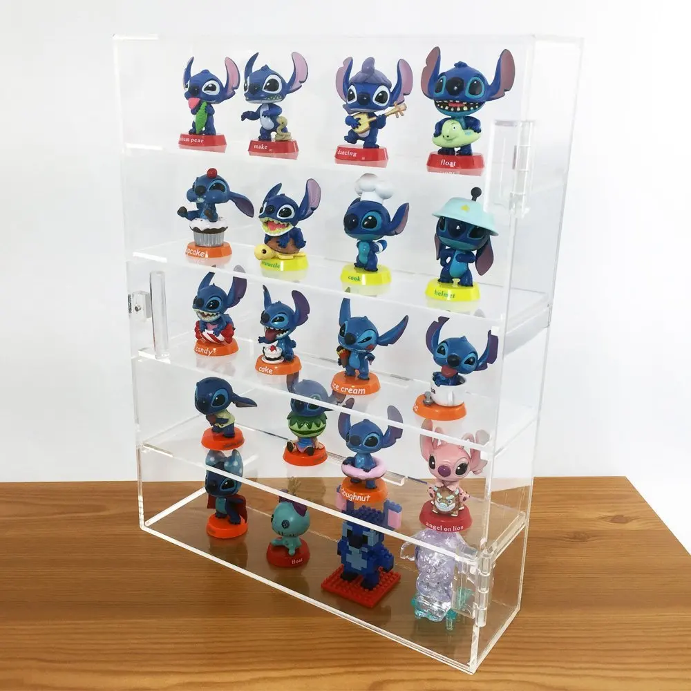Acrylic Display Rack Case Organizer Storage Box Case Shot Glass Display Acrylic Shelf Wall Storage Containers with Dividers