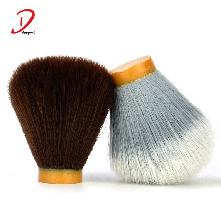 Высококачественные узлы для бритья из синтетических волос, узлы для бритья из серебряных синтетических волос