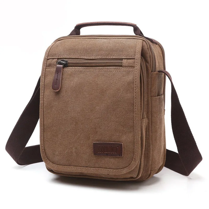 Fashion Man Canvas  Crossbody Bag Shoulder Messenger Bag