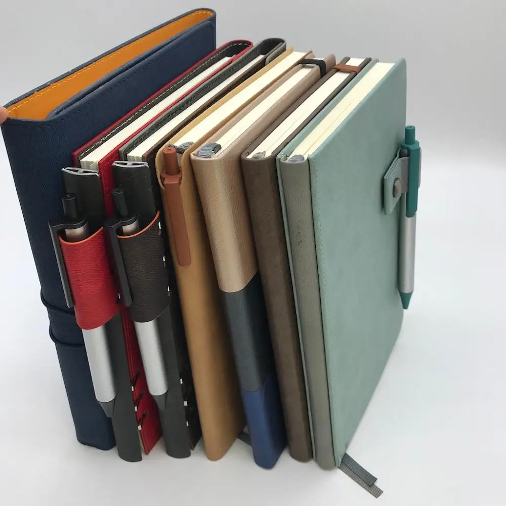 
A5 A6 Wholesale custom logo notebook soft leather notebook manufacturer 