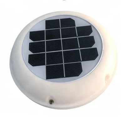 New 2.5w solar vent with rechargeable Lithium battery for boat , RV , tent , motorhome