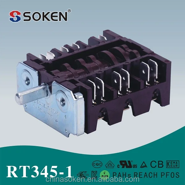 Soken печи поворотный переключатель T150 16A 250VAC 4 позиция