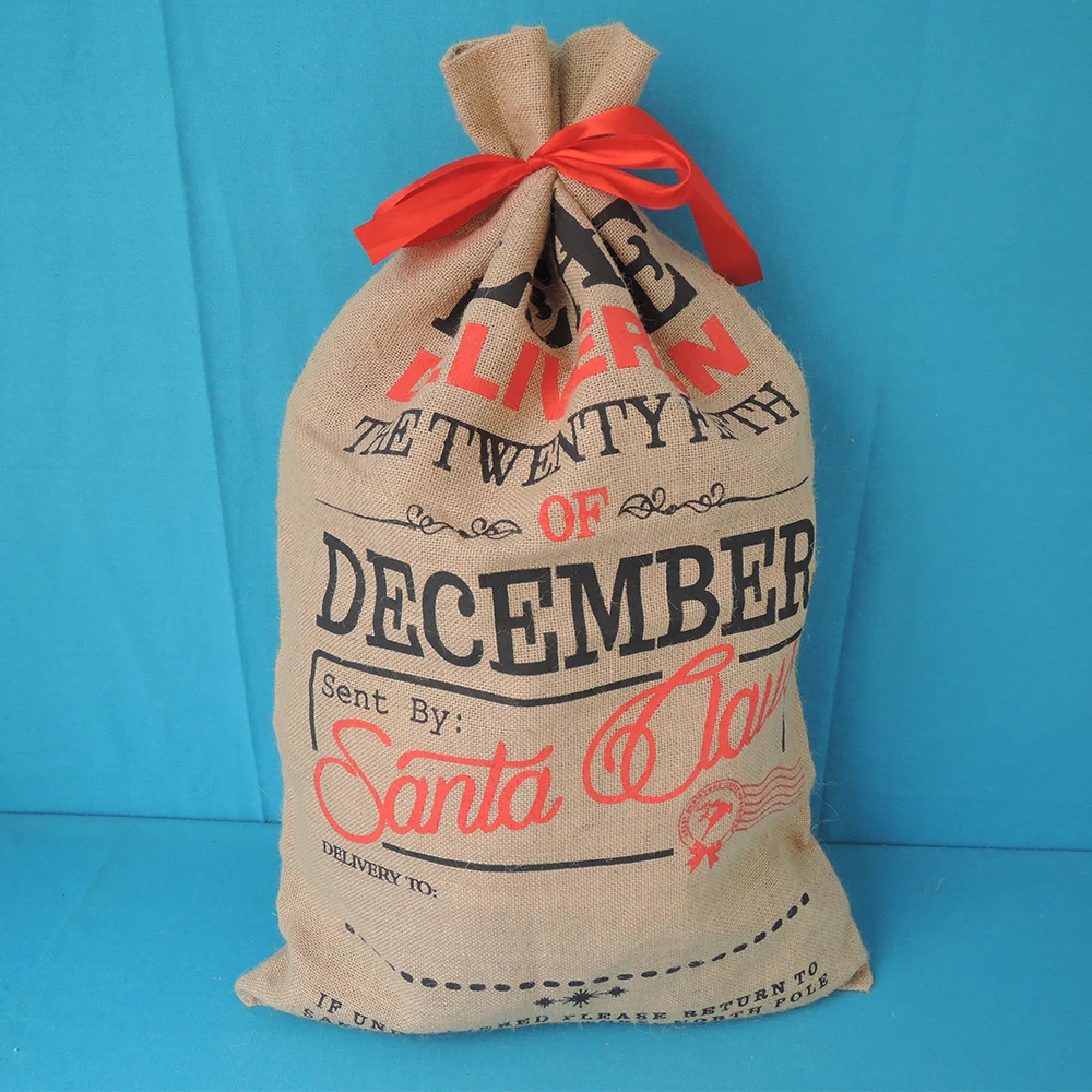 wholesale burlap santa sack